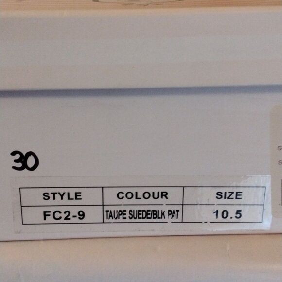 Footcandy Taupe and Black Heels - Picture 9 of 11